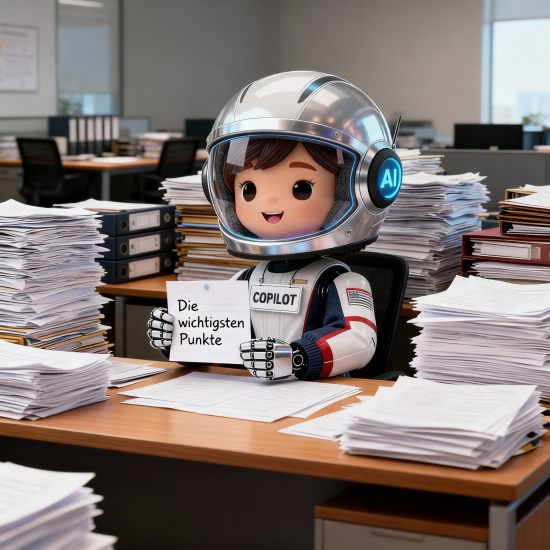 Copilot-Mascot fasst die wichtigsten Punkte zusammen
